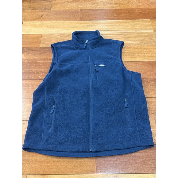 Patagonia Other - Patagonia Synchilla Fleece Vest Mens XL Navy Blue Full Zip STY23010